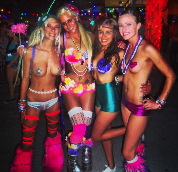 Dirty Naked Rave Girls.