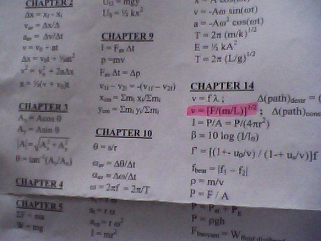 My physics exam formula sheet can read my mind. FML. - Picture | eBaum 