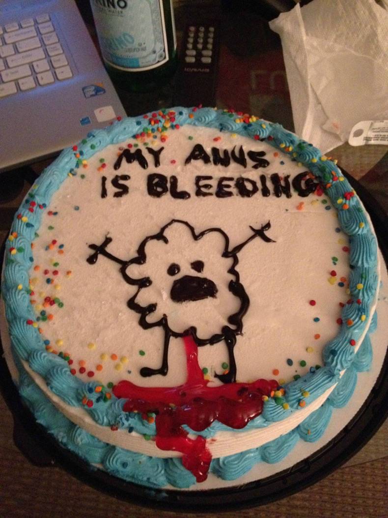 Could have been worse, could have been a congratulations on your period cak...