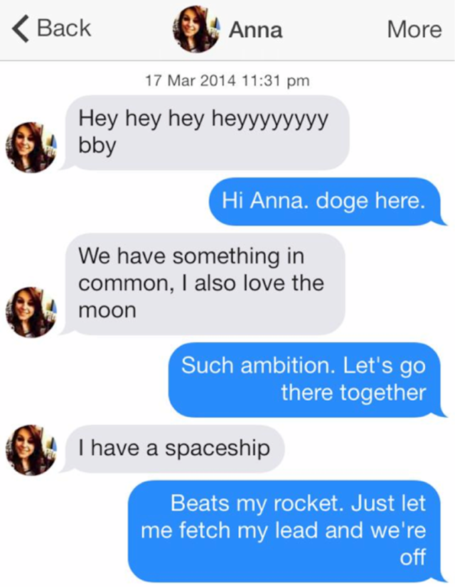 Start a tinder conversation with their name & a food question. 