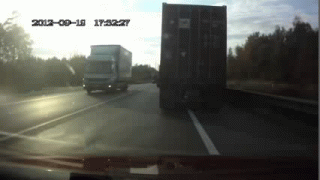 9 - This Russian Truck driver get's incredibly lucky on a rough day at work.
