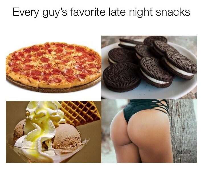 Amateur tits late night snack