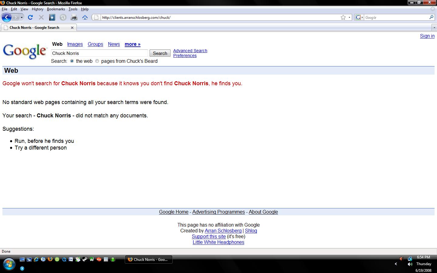 How Can I Find Chuck Norris I Feel Lucky