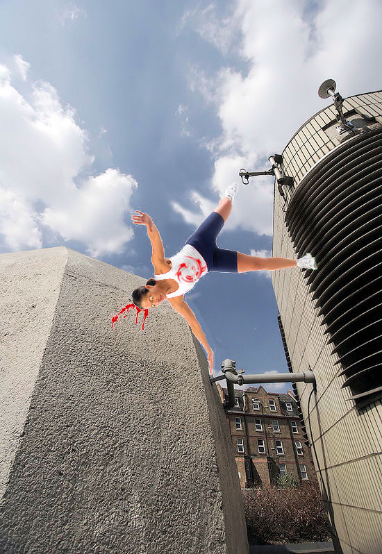 Hot girl parkour - FAIL! Hot girl parkour - FAIL!