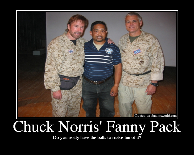 Chuck Norris&#39; Fanny Pack - Picture | eBaum&#39;s World
