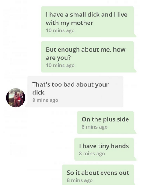 best one liners tinder