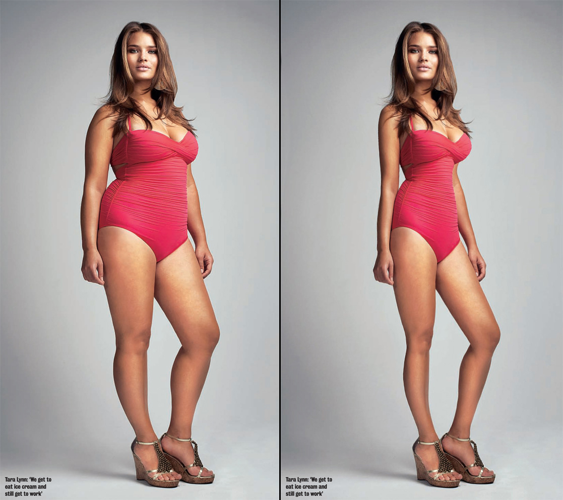 Plus Size Models Made Thin With Photoshop Wtf Gallery Ebaums World