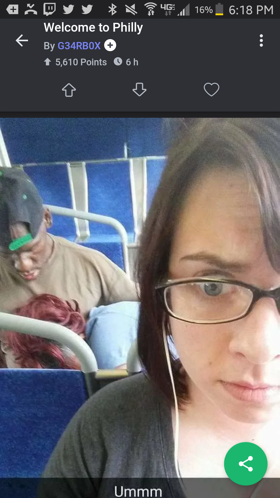 Girl Takes Pic Of Guy On Bus Getting Blown The Internet Reacted 1588