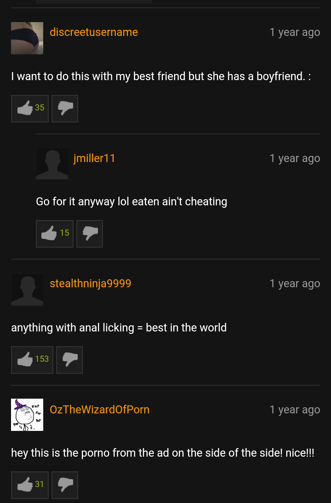 Comment Porn 100