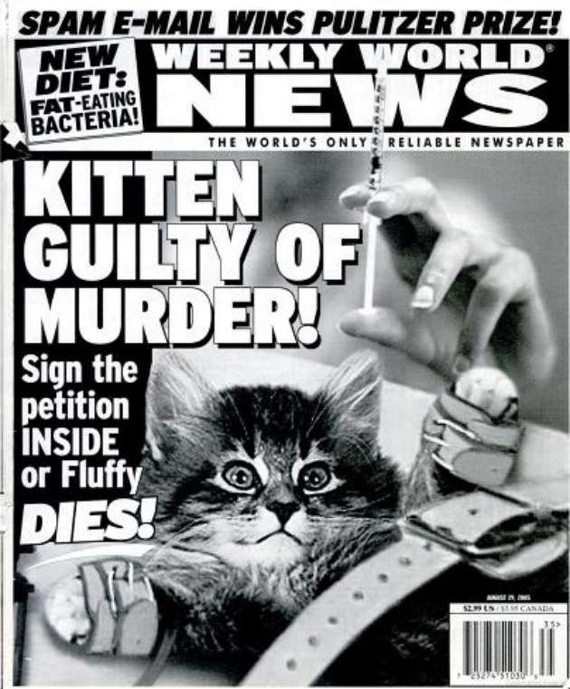 23 Ridiculous Covers From The Weekly World News Tabloid Funny Gallery Ebaum S World