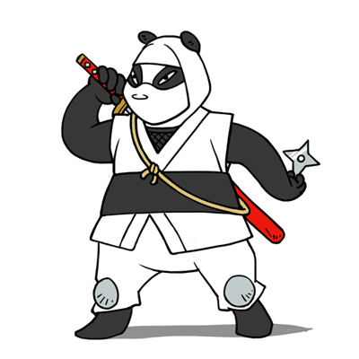 baby ninja panda