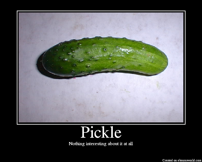 A pickle a dildo dirty joke