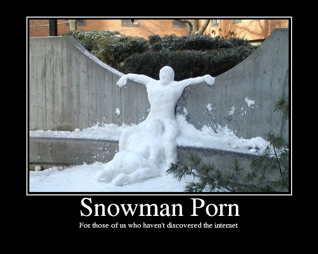 Porn star blowing a snowman - Pornstar