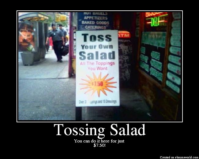 Tossing Salad - Picture | eBaum's World