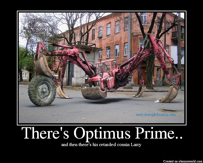 There's Optimus Prime..