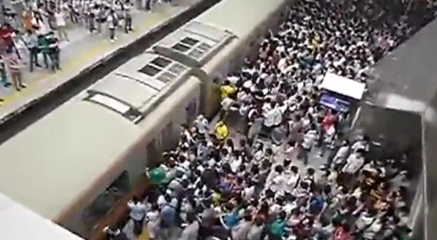 Subway Morning Rush Hour In China People Lifestyle Video EBaums