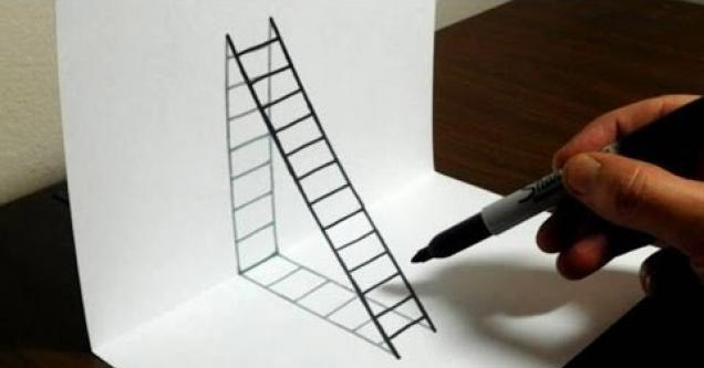 Guy Shows You How To Draw A D Ladder On Paper Ftw Video Ebaum S World