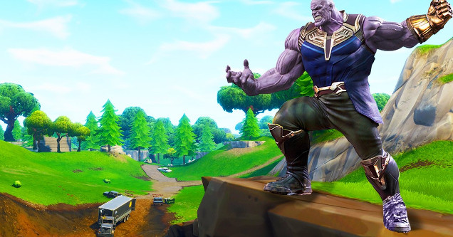 Infinity War's Thanos Invades Fortnite In Awesome New Game ... - 636 x 333 jpeg 87kB