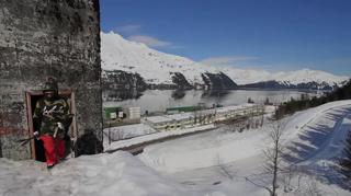 Amazing ski stunt Amazing ski stunt