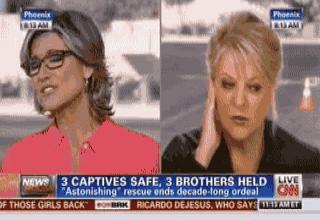 Reporters Hold Split-Screen Interview in same parking lot 3