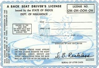 backseat drivers license template free