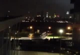 Hurricane Sandy Transformer Explosion in New York City