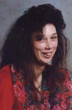 This is my older sister Sue Ellen. She has 15 kids and they all look different. She has a disease that makes her itch.