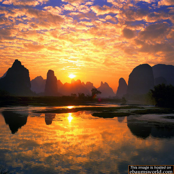 china landscape sunset - This image is hosted on ebaumsworld.com