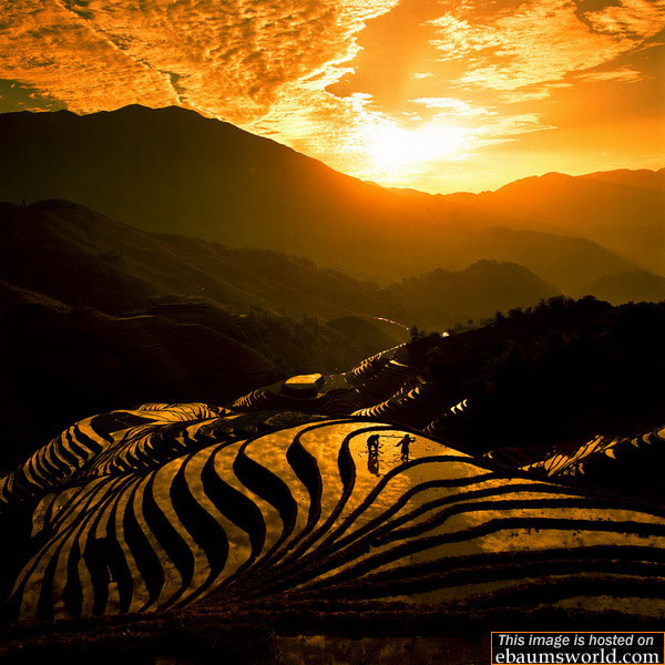 banaue in sunset - This image is hosted on ebaumsworld.com