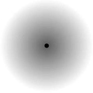 Focus on the black dot and the gray disappears.