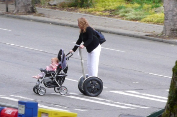 Is this new way to take your baby on a "walk"?