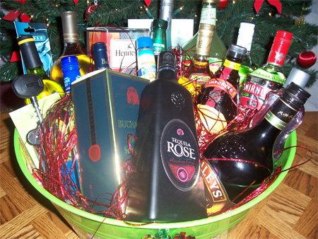 B-Day Gift Basket - "It's not your birthday?  Oh well have a shot anyway."