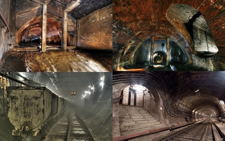 Tunnels under Moscow, Russia.