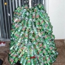 Someone mad their X-Mas tree out of Mountain Dew cans.