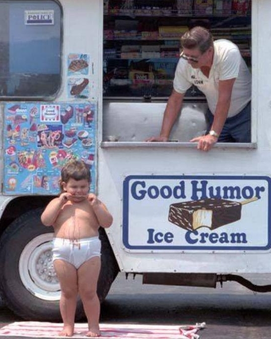 Why yes, that ice cream does provide good humor.