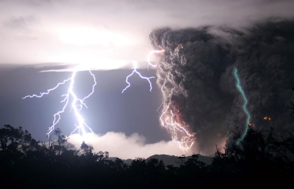 Thunderstorm and Volcano