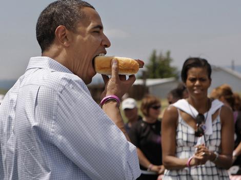 President Obama Eating