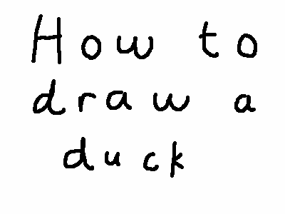 gif draw funny - How to draw a duck