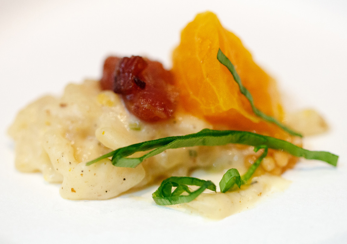 Bacon, Sunchoke and Ramp Risotto