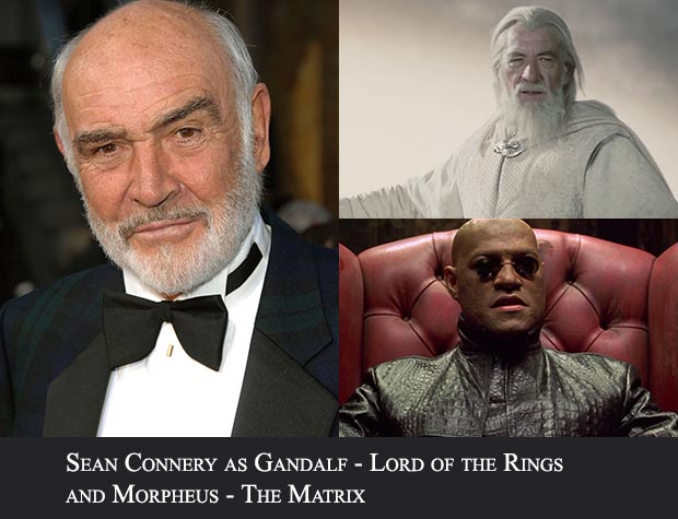 sean connery - Sean Connery As Gandalf Lord Of The Rings And Morpheus The Matrix