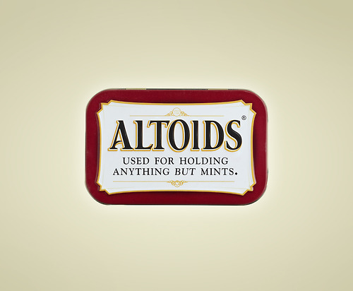 real advertising slogans - Altoids Used For Holding Anything But Mints.