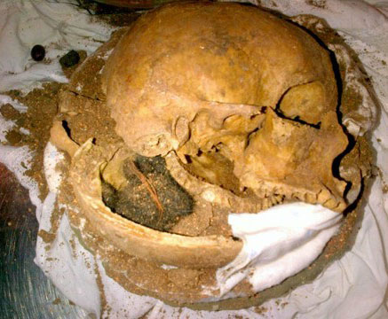 TSA agents at Fort Lauderdale-Hollywood International Airport discovered human skull fragments in a clay pot in checked luggage. The owners of the bag said they did not know there were skull fragments in the pots.