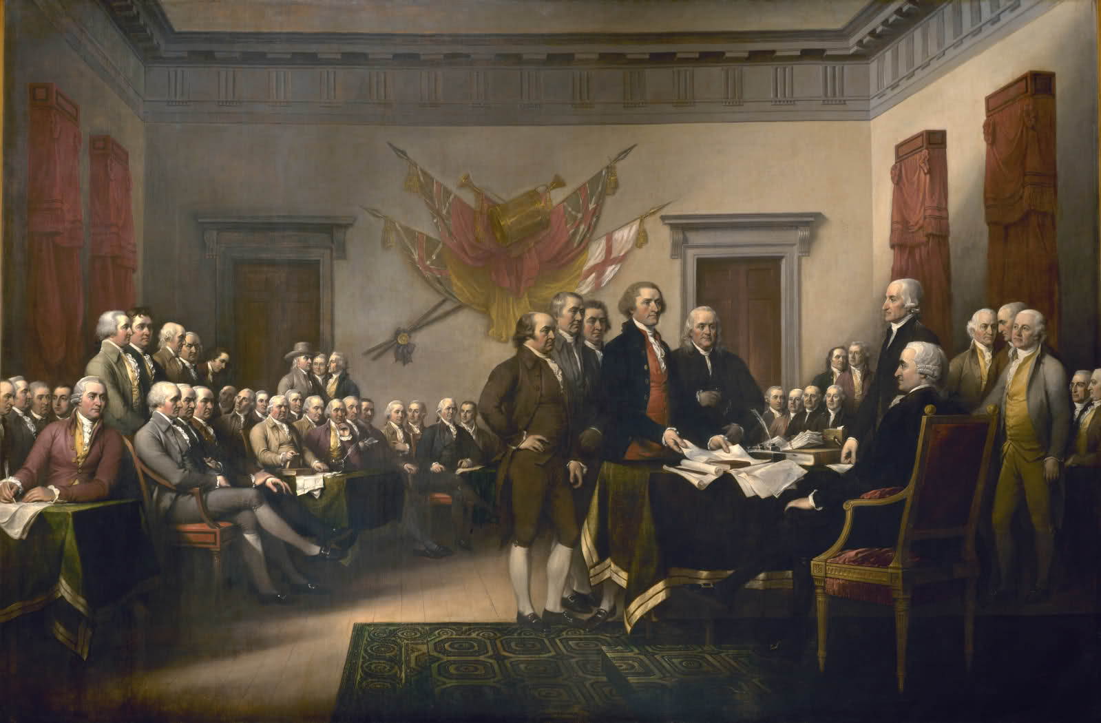 The U.S Declaration of Independence was not signed on July 4, 1776. It was approved by Congress on that date and signed on August 2, 1776. More info on <a href="http://www.archives.gov/exhibits/charters/declaration_history.html" target="_blank">Archives.gov</a>.