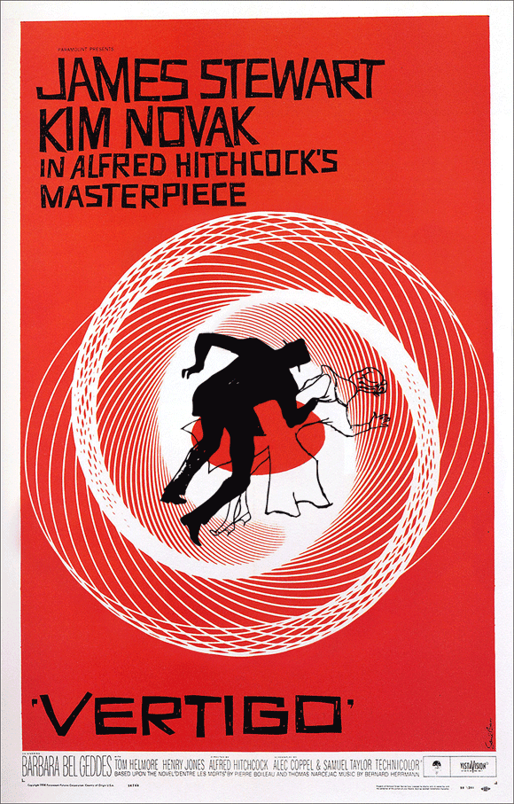 vertigo poster - James Stewart Kim Novak In Alfred Hitchcock'S Masterpiece Vertigo
