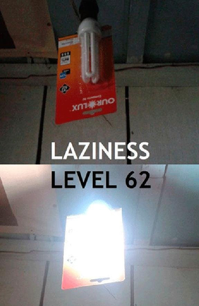 The Height Of Laziness