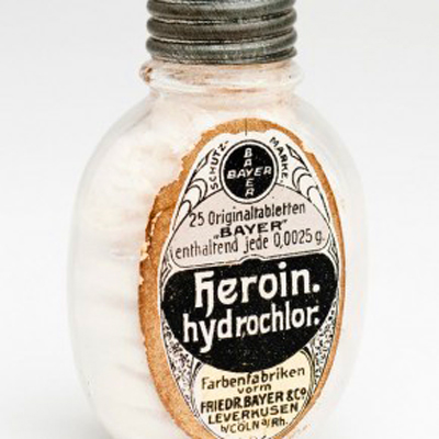 Heroin, by the way, was originally developed and sold as medicine by Bayer. You know, those friendly folks behind harmless old aspirin.