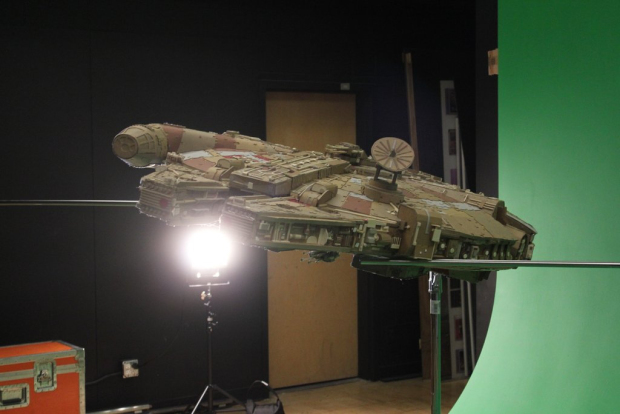 Shot the ship on a green screen set at The Columbus College of Art and Design.