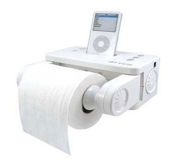 toilet paper holder and iphone