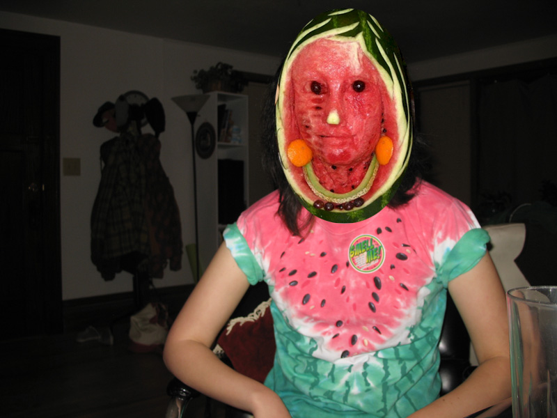 watermelon face