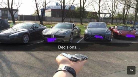 rich kids in snapchat - Decisions...